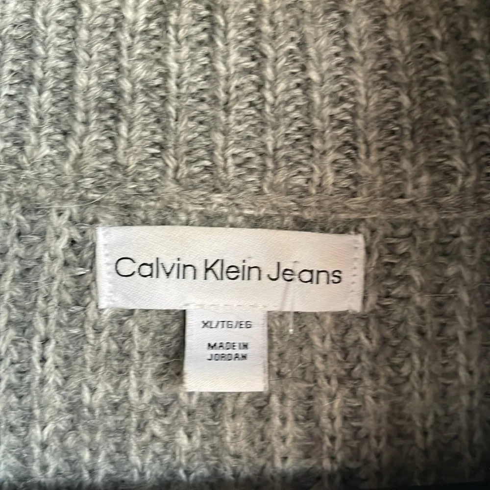 Calvin Klein Women's Mock Neck Logo Sweaters - Picture 8 of 9